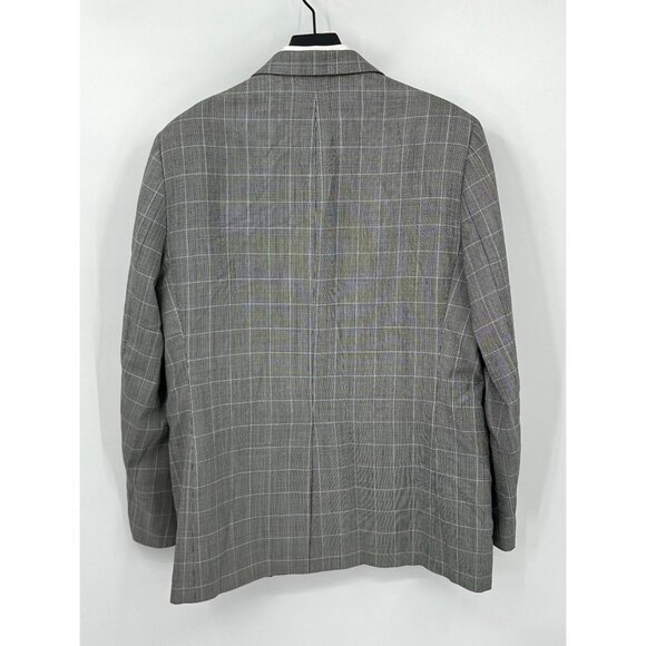 BROOKS BROTHERS 346fitzgerald fit jacket blazer sport coat plaid 100% wool 44L - Picture 6 of 9